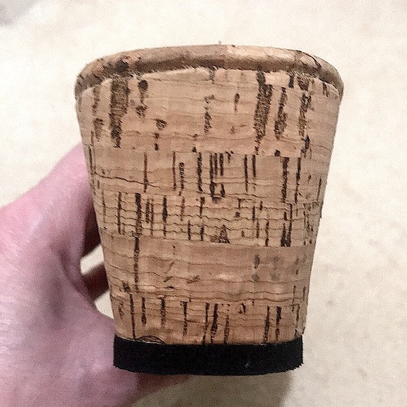 🆕🔥EXPRESS SMALL PLATFORM CORK WEDGES BLACK&BLING SILVER STONES REALLY CUTE!! - Picture 2 of 12